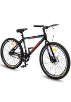 Geekay Hashtag 27.5 T Wheel Single Speed Steel 17 Inch Frame Dual Disc Brake With Out Gear Mountain Bike Red (RED)