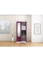Godrej Interio Slimline 2 Door M1 Steel Almirah Wardrobe (SLIM00041) Textured Purple