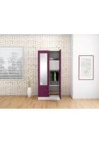 Godrej Interio Slimline 2 Door M2 Steel Almirah Wardrobe (SLIM00077) Textured Purple