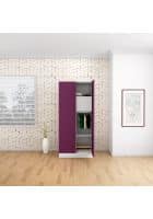 Godrej Interio Slimline 2 Door Steel Almirah Wardrobe (SLIM00005) Textured Purple