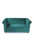 Good Furniture Works Carmen Upholstered Two Seater Sofa Green