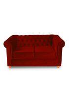 Good Furniture Works Etta Upholstered Two Seater Sofa Cherry