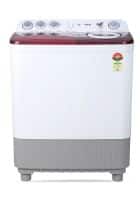 Haier 8.5 kg Semi Automatic Top Load Washing Machine White (HTW85-186BBK)