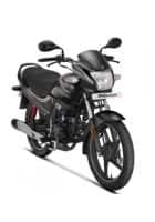 Hero Passion Plus I3S Drum Brake Self Start Alloy Wheel (Black Grey Stripe)