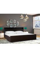 Hometown Alex Engineered Wood King bed with Box storage in Dark Walnut Colour By HomeTown(830028156001)