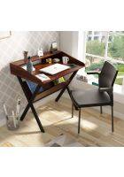 Home Town Victory Engineered Wood Study Table in Natural Sheesham Colour