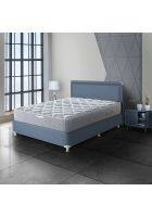 Hypnos Allure Ortho Luxury 6 inch Medium Firm Single Size Pocketed Spring Mattress Blue Orange (72x36x06)