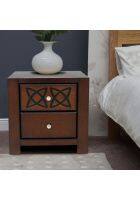 Hometown Astra Solidwood Night Stand in Dark Walnut Colour
