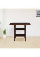 HomeTown Hopton Solid Wood Four Seater Dining Table in Walnut Color (830083716001)