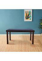 Home Town Hopton Solidwood 6 Seater Dining Table in Walnut Colour