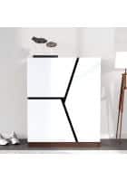 Nilkamal Tetris Engineered Wood Shoe Rack with 5 Shelves (Urban Walnut)