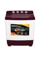 Kinger 6.5 Kg Semi Automatic Top Load Washing Machine (Burgandy)