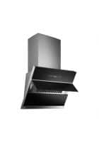 Kaff Filter Less Dry Heat Clean Slide Shaped Wall Mounted Chimney Silver (Nobelo TX DHC 60)