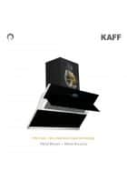 Kaff Filter Less Gesture Control Slide Shaped Wall Mounted Chimney Black (Albury DHC 90)