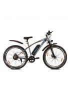 Leader Cycles E-Power L6 27.5T Electric Cycle With Front Suspension and Dual Disc Brake-Grey/Black