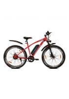 Leader Cycles E-Power L6 27.5T Electric Cycle With Front Suspension and Dual Disc Brake (Red)