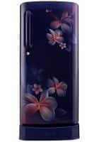 LG 190 L 4 Star Direct Cool Single Door Refrigerator Blue Plumeria (GL-D201ABPX)