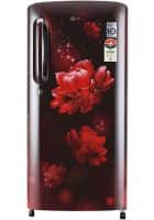 Lg 190 L 5 Star Direct Cool Single Door Refrigerator Scarlet Charm (GL-D201ASCZ)