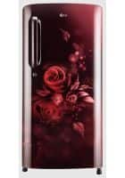 LG 190 L 5 Star Direct Cool Single Door Refrigerator Scarlet Euphoria (GL-B201ASEZ)