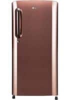 LG 190 L 5 Star Direct Cool Single Door Refrigerator Amber Steel (GL-B201AASY)