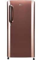 LG 190 L 5 Star Direct Cool Single Door Refrigerator Amber Steel (GL-B201AASY)