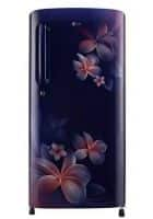 LG 190 L 5 Star Direct Cool Single Door Refrigerator Blue Plumeria (GL-B201ABPY)