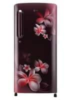 LG 190 L 4 Star Direct Cool Single Door Refrigerator Scarlet Plumeria (GL-B201ASPY)