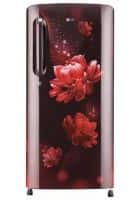 LG 190 L 5 Star Direct Cool Single Door Refrigerator Scarlet Charm (GL-B201ASCZ)