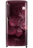 LG 190 L 4 Star Direct Cool Single Door Refrigerator Scarlet Dazzle (GL-B201ASDX)