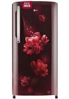 LG 201 L 3 Star Direct Cool Single Door Refrigerator Scarlet Charm (GL-B211HSCD)