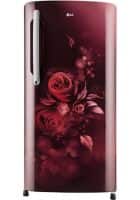 LG 201 L 3 Star Direct Cool Single Door Refrigerator Scarlet Euphoria (GL-B211HSED)