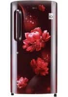 LG 205 L 4 Star Direct Cool Single Door Refrigerator Scarlet Charm (GL-B221ASCY)