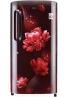 LG 205 L 4 Star Direct Cool Single Door Refrigerator Scarlet Charm (GL-B221ASCY)