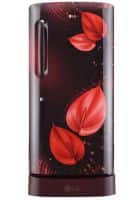 LG 215 L 3 Star Direct Cool Single Door Refrigerator Scarlet Victoria (GL-D221ASVD.DSVZEBN)