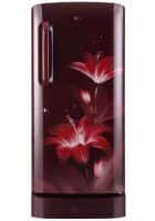 LG 215 L 5 Star Direct Cool Single Door Refrigerator Ruby Glow (GL-D221ARGY)