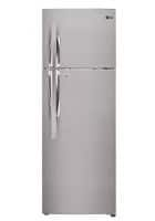 LG 284 L Frost Free Double Door Refrigerator (GL-T302RPZX, Shiny Steel)