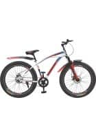 Lotus British 26 inch with Dual Disc Brake (12+ Years) I Frame Size 18 inch (White-Red)