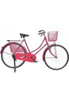Lotus-S Eliza Curved Bar (RED Color) 26 T Girls Cycle/Womens Cycle Frame Size 20 inch (Red)