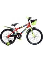 Lotus-S Stunt Rigid Fork Back Rest Saddle (5-8yrs) 20 T Road Cycle (Single Speed Red Yellow)