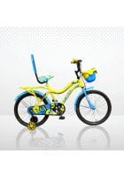 Leader Buddy 20T Kids Cycle For 5 - 9 Years (Neon Yellow Pantone Blue)