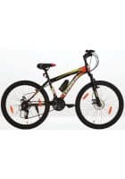 Leader Cycles Ultima 26T Multispeed 21 Speed Dual Disc Brake Gear Bicycle (Matt Black Red)