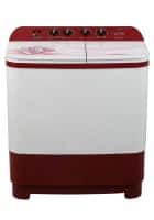 Lloyd 8 kg Semi Automatic Top Load Washing Machine White and Red (LWMS80RE1)