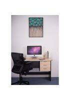 Nilkamal Brilliant Linear Work Station (Maple, Black)