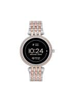 Michael Kors Gen 5E 43 mm Dual tone Silver and Rose Gold Darci Stainless Steel Touchscreen Womens Smartwatch