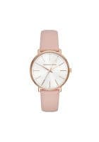 Michael Kors Womens Pyper White Dial Leather Analogue Watch MK2741