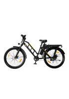 Motovolt HUM (Regular) Smart Plus 25 Km With GPS Sim Connected Electric Bicycle (Black)
