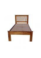 Natural Living Jasmin Wooden Single Bed (Teak)