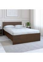 Nilkamal Arthur Double Bed Without Storage (Walnut)