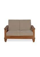 Nilkamal Elena Engineered Wood 2 Seater Sofa (New Wenge)