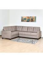 Nilkamal Protean Plus Corner Right Hand Side Sofa (Brown, Rectangular)